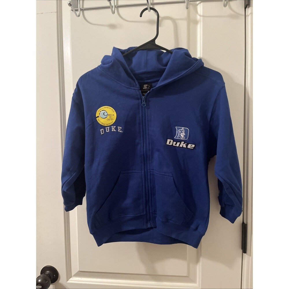 Duke Blue Devils Boys Full Zip Sweat Hoodie Starter Blue
